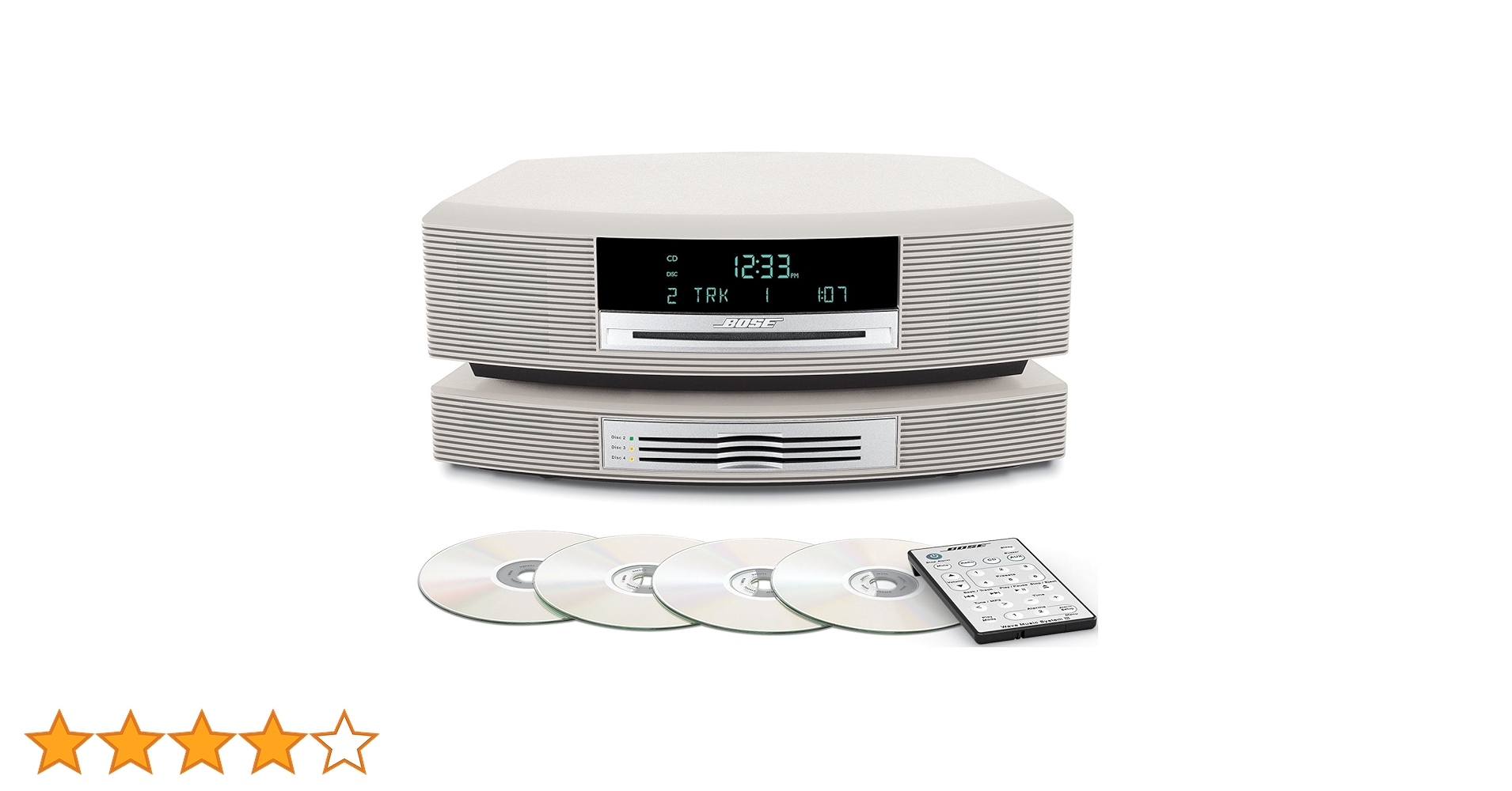 Bose Wave Music System with Multi-CD Changer - Platinum White